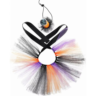 Pet Cat Witch Hat Halloween Skirt Pet Fur Witch Clothes Puppy Halloween Costume Decorative Props