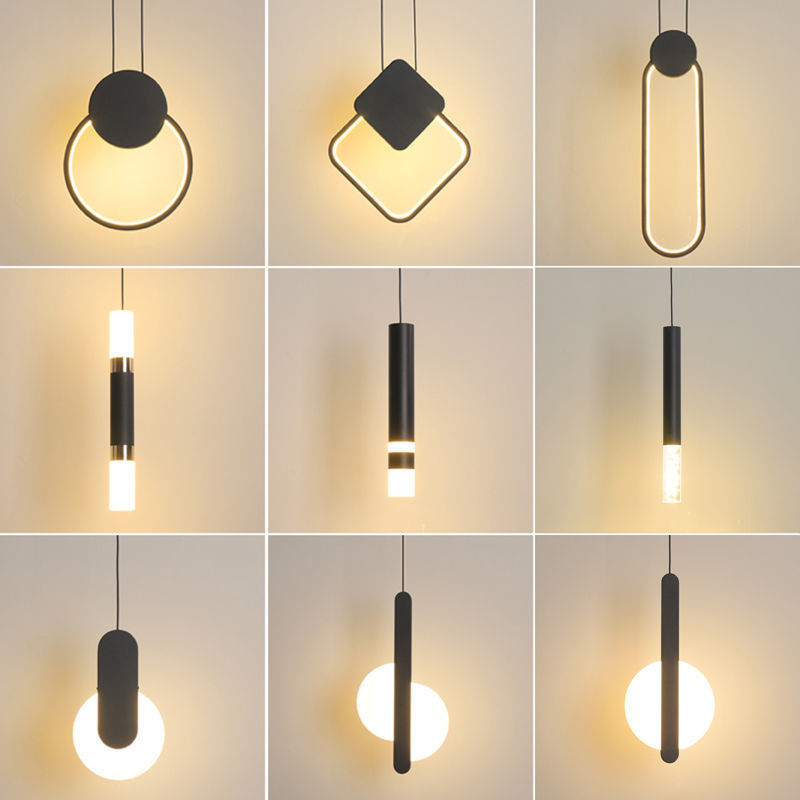 Chandelier bedside bedroom lamp ins Internet celebrity Nordic simple creative small single-head personalized restaurant bar lighting wholesale