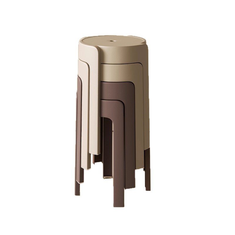 Taburete de plástico grueso para el hogar, sillas apilables, robustas y duraderas, extra gruesas, simples y modernas, bancos altos de reserva para invitados.