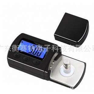 Mini Portable Turntable Force Measurement 0.01 Carat Scale Needle Pressure Meter Digital Scale Black Plastic Record Player Jewelry Special Small Scale
