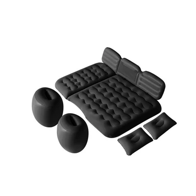 Folding Air Mattress Car: Vehicle-mounted inflatable bed - black-bear-without-head-protection