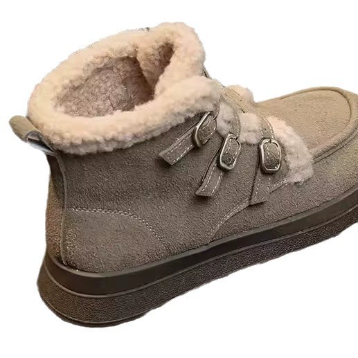 Martens, зимняя нескользящая, сохраняющая тепло, модная обувь, ботинки, тренд сезона