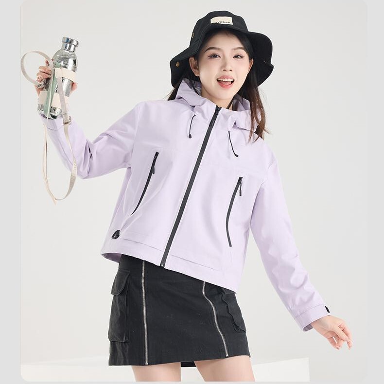 Outdoor Jacket, Fashionable Short Jacket, Mountain Style Hooded Windproof and Waterproof Couple Style Work Jacket, New Autumn Product