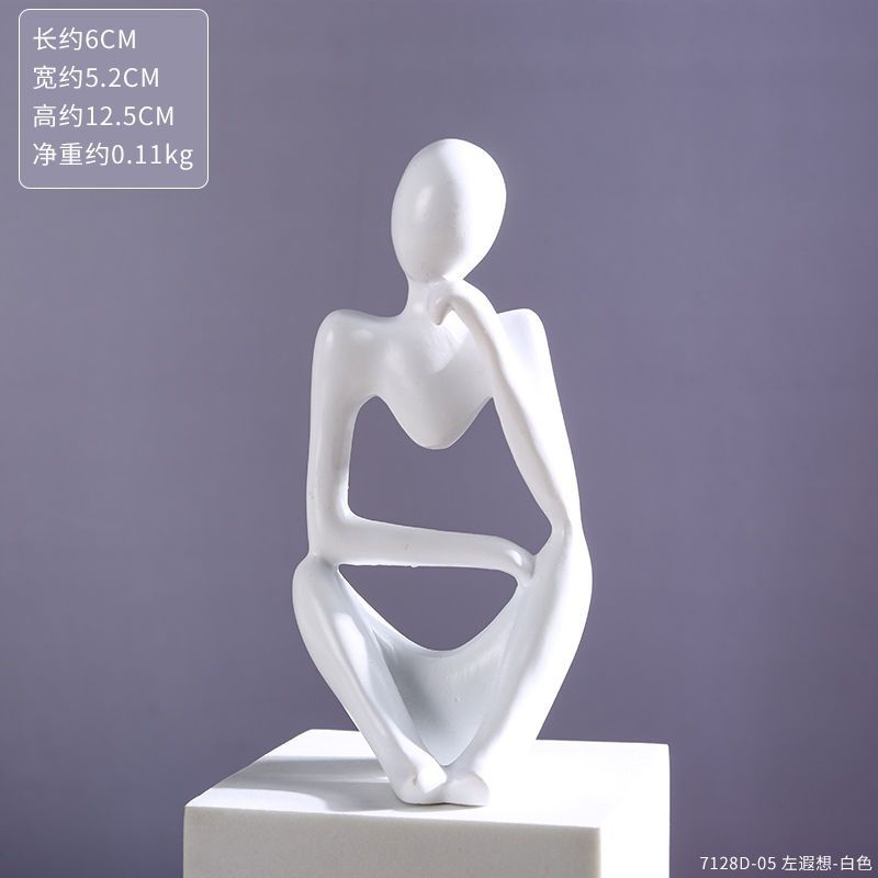 Modern Simple Mini Character Ornaments All-inclusive Three-piece Home Indoor Study Desktop Decoration Resin Small Ornaments