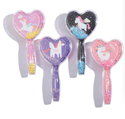 亚马逊跨境新品美发梳可爱卡通造型小马按摩梳干湿两用气囊梳顺发