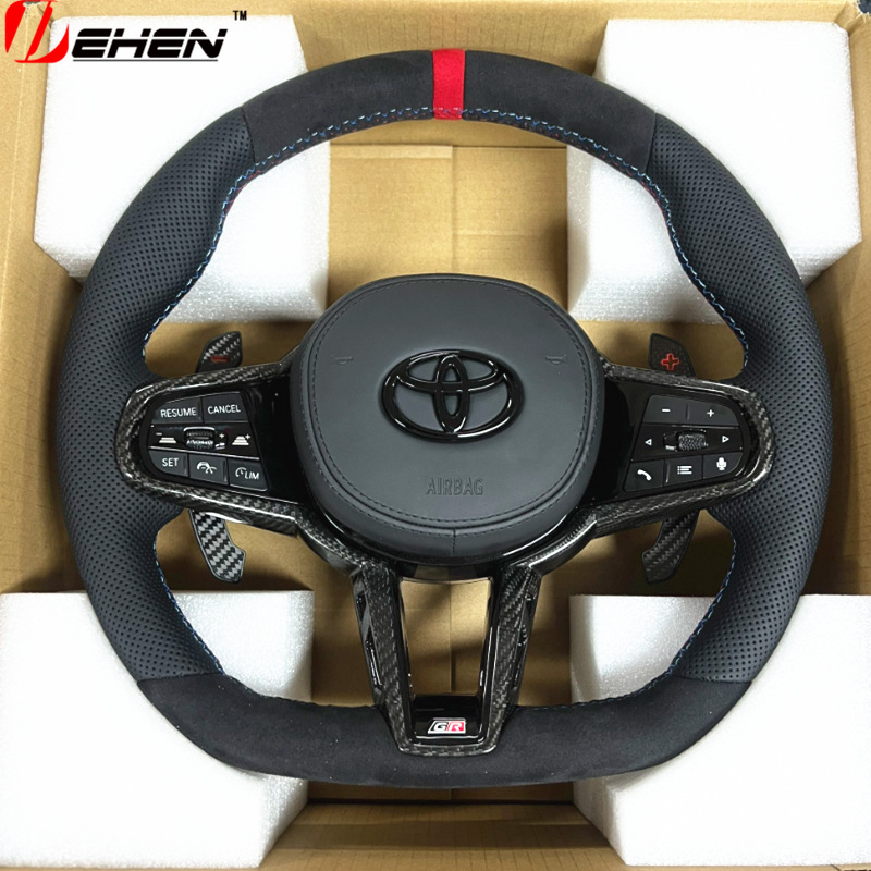 Suitable for 19-26 Toyota Supra racing steering wheel MK4 MK5 A90A91 modified carbon fiber steering wheel