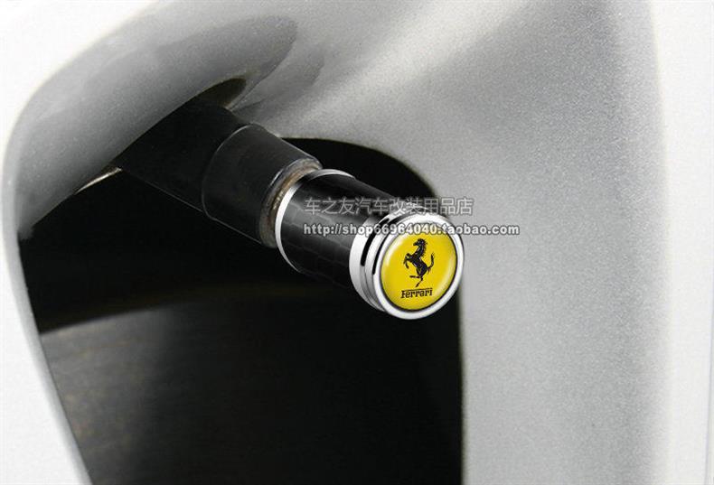 Suitable for Ferrari F430F12 F458 488 812 Car Tire Valve Cap Valve Core Dust Cover