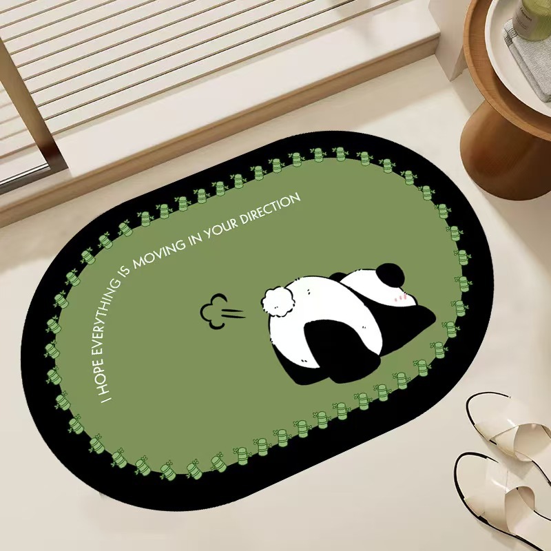 Badmat cartoon panda absorberend en antislip_voghion.com