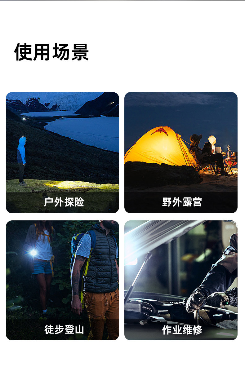 Strong Magnetic Ultra-Thin Flashlight with Strong Light, Rechargeable, Size Measurement, Outdoor Portable Inspection Led Pen Clip Repair Work Light