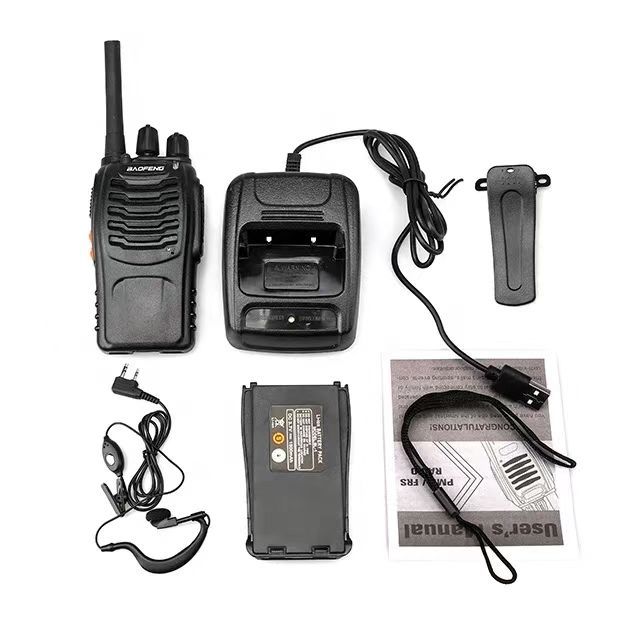 Baofeng intercomunicador BF - 88A punto de frecuencia estadounidense FRS UHF462 - 467MHZ antena fija de radio de mano
