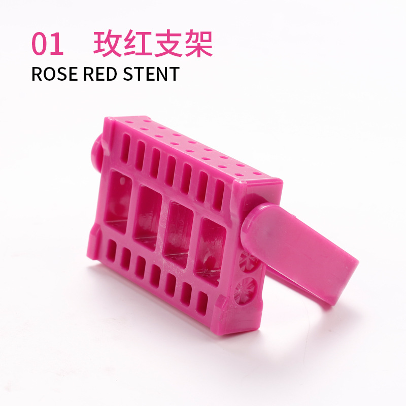 Herramientas de uñas transfronterizas soporte de exhibición de la cabeza de molienda multi-color 16-Hoyo cabeza de molienda rack caja de almacenamiento cabeza de molienda Jack soporte de mesa