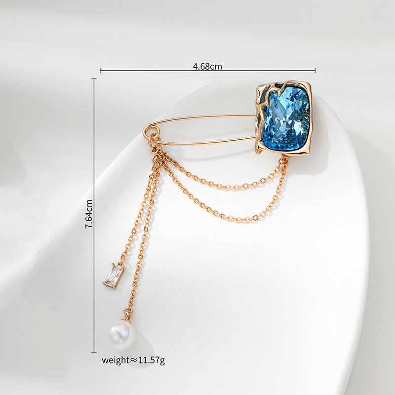 Xuping broche de alto nivel lujo ligero nicho accesorios de ropa temperamento viento broche fuente fábrica al por mayor personalizada image 13