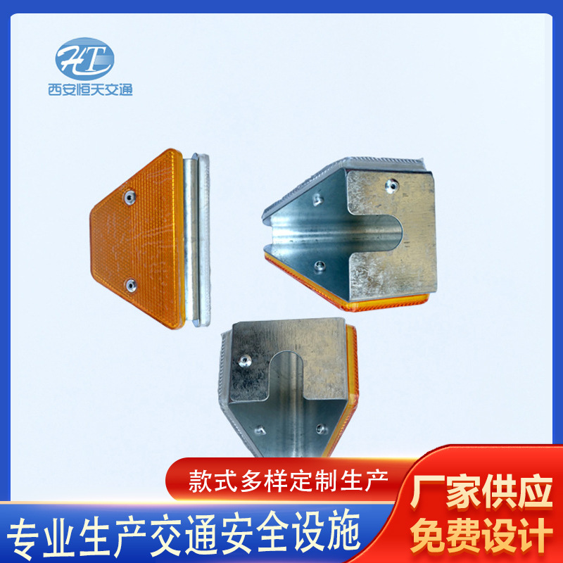 高速公路护栏反光标双面附着式轮廓标交通设施梯形防撞反光夜视