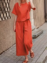 Q 86576 Solid Color Sleeves Suit ��ɫ������װ �羳ŷ����
