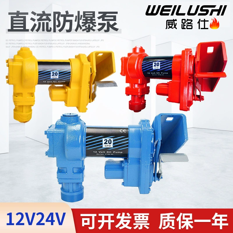 12V24V Насос нефтяной скважины взрывозащищенный Электрический DC самовсасывающий дизельный бензиновый дозатор насос формальный взрывозащищенный сертификат