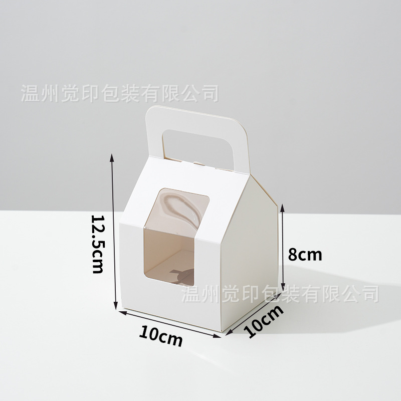 Caja de embalaje de cupcakes 2/4/6/8 Caja de embalaje de postre portátil de un solo grano Caja de marffin Caja de tarta de huevo de pastelería para hornear