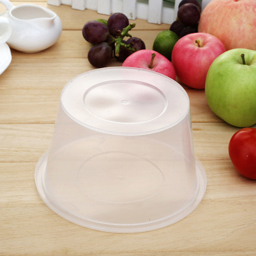 圆形1000ML一次性餐盒塑料打包盒加厚透明外卖一次性饭盒带盖快餐