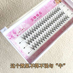 分段式女團玉蘭花假睫毛自然立體大眼 自嫁接單簇睫毛批發