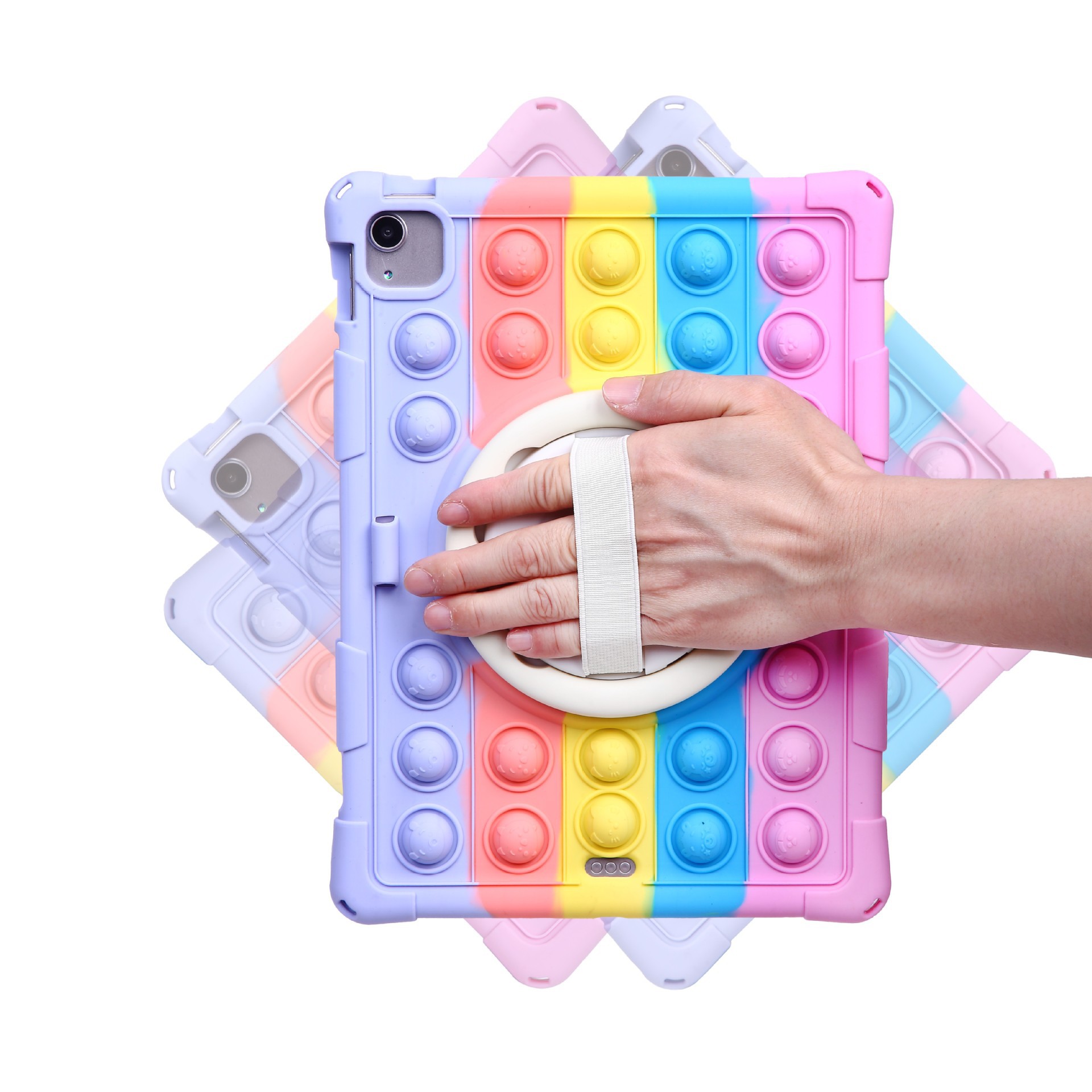 For Shivo learning machine W2 15.6 "silicone star E156 rainbow 360 degree rotating protective case