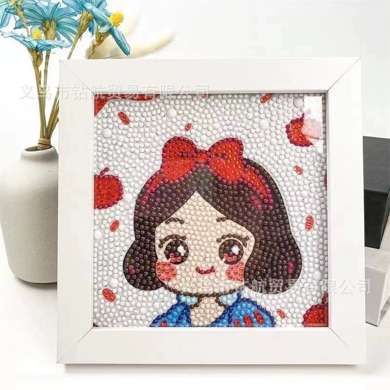 Даймонд-пейнтинг (Sanrio) Kuromi и смешанные мультфильмы, 17×17 см, полный страз DIY набор, детское рукоделие