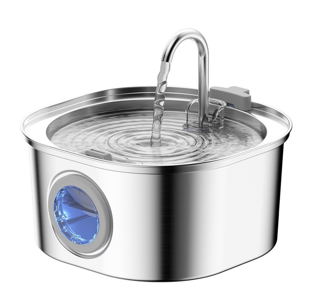 Fábrica directa de gatos de acero inoxidable alimentador de agua inteligente para mascotas filtración automática circulación de agua viva beber agua