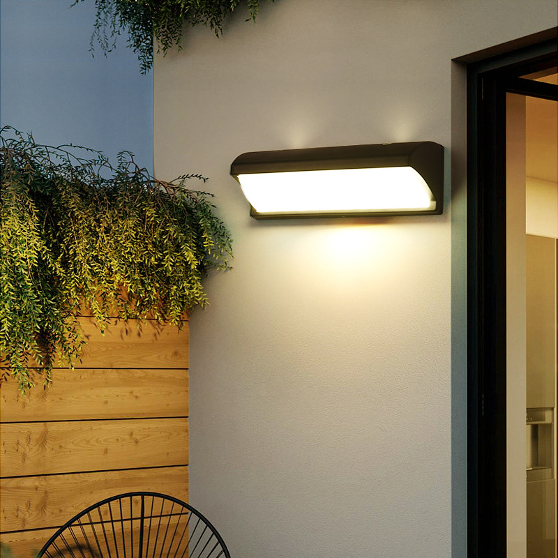 lámpara de pared impermeable al aire libre lámpara de puerta interior y exterior patio pasillo lámpara de escalera led lluvia lámpara de balcón