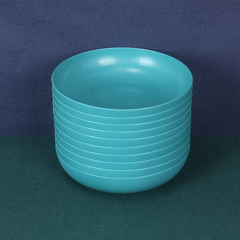 15cm profundo plato de hueso redondo 10 unids paja de trigo gota-resistente pastel plato de plate