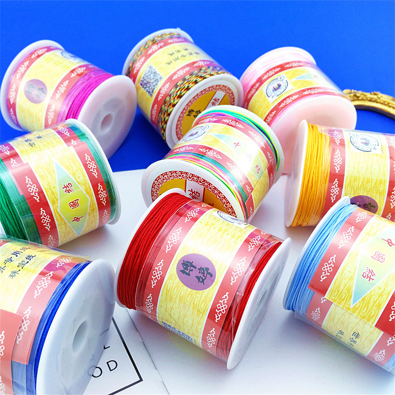 Boting encrypted No. 72 Jade thread diy hand-woven wire homemade bracelet necklace pendant red rope accessories wear-resistant