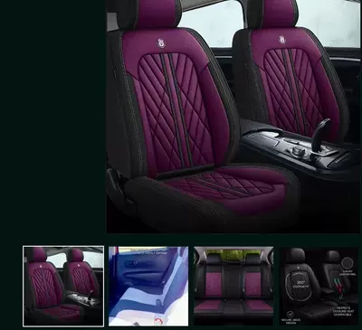 Universal seat cover – for All Seasons Nappa Leather Special - black-purple-standard-edition