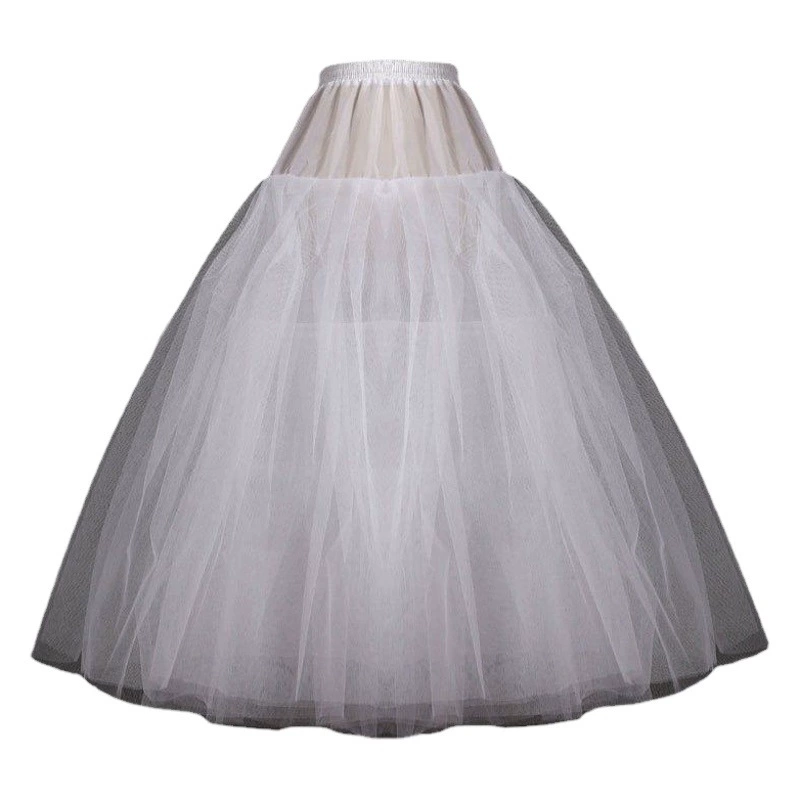 Внешняя торговля 4-слойное свадебное платье без костей из твердой пряжи, юбка, поддержка оптом, свадебные выступления, многослойная пушистая Нижняя юбка без колец