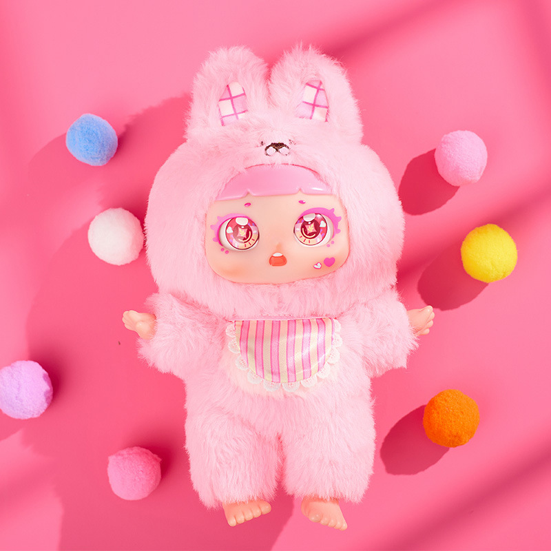 Juego de moda creativa Duduhui Dream Zoo con hebilla colgante caja ciega de felpa corazón de niña decoración de escritorio al por mayor