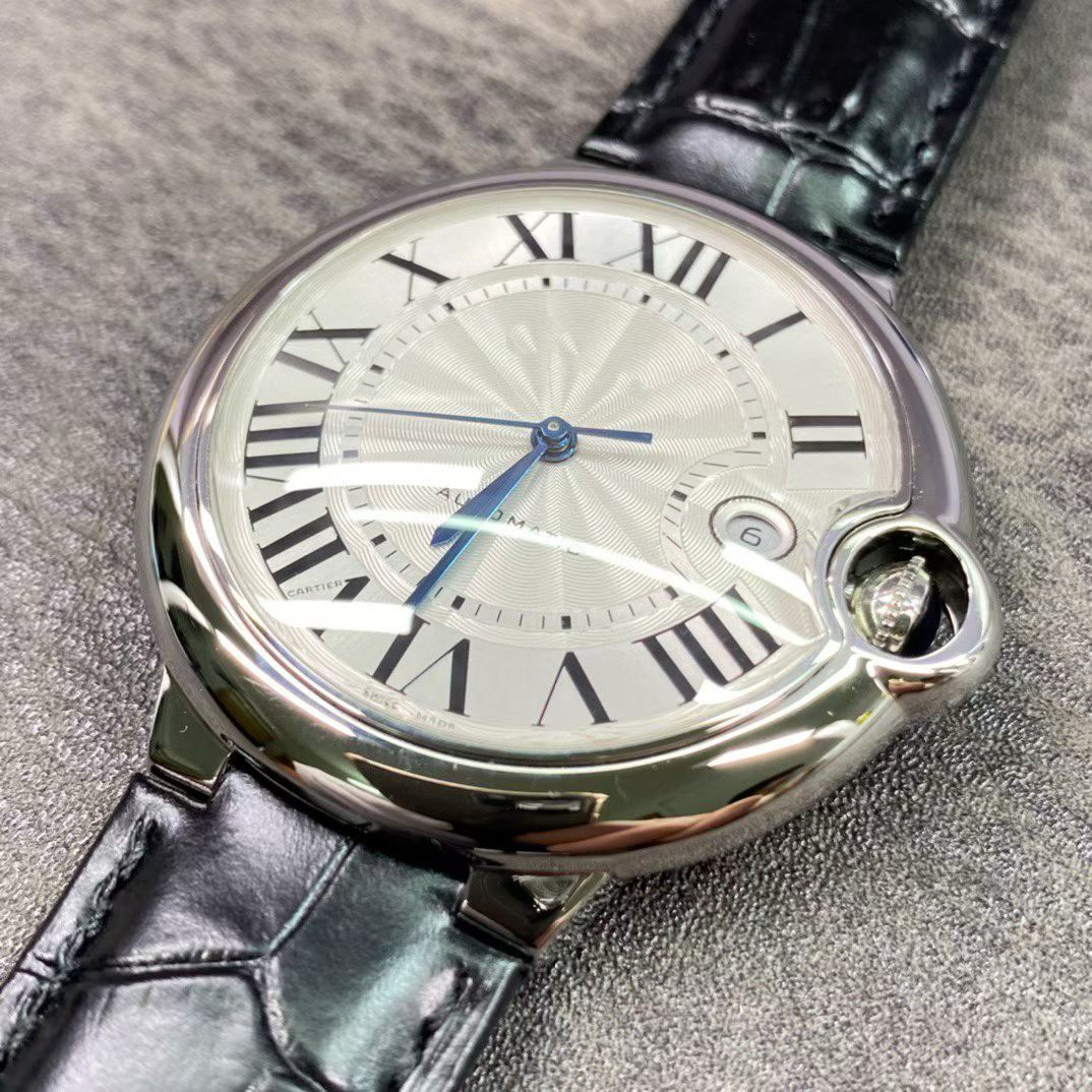 Factory Direct Sales Kajia Balloon Size Automatic Mechanical Watch with Blue Dial, 42mm Business Men's Watch, Fisheye Waterproof