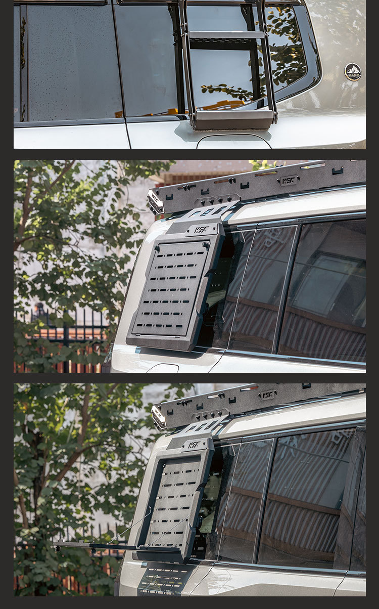 Zongheng G700 roof rack WEC ladder camping self-driving vehicle expansion modular thickened roof platform