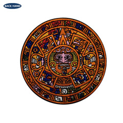 Overseas Mayan Calendar Patch Embroidered Aztec Sun Stone Velcro Armband