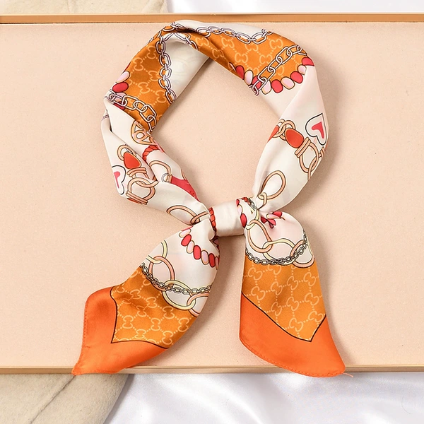 #768 Beaded Orange Border