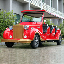 12座中国红电动老爷车豪华电动车厂家房产地贵宾接待电动车价格