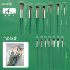 Green brush, 14 pieces