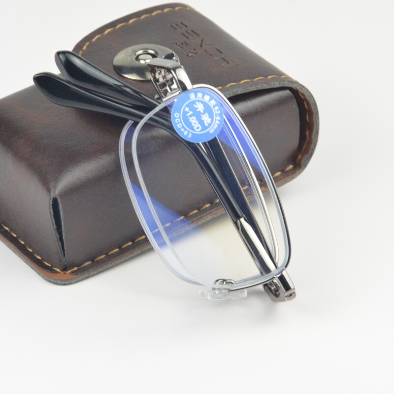Mercedes-Benz reading glasses metal folding glasses anti-blue lens reading glasses easy to carry wholesale reading glasses Mercedes-Benz reading glasses metal folding glasses anti-blue lens reading glasses easy to carry wholesale reading glasses