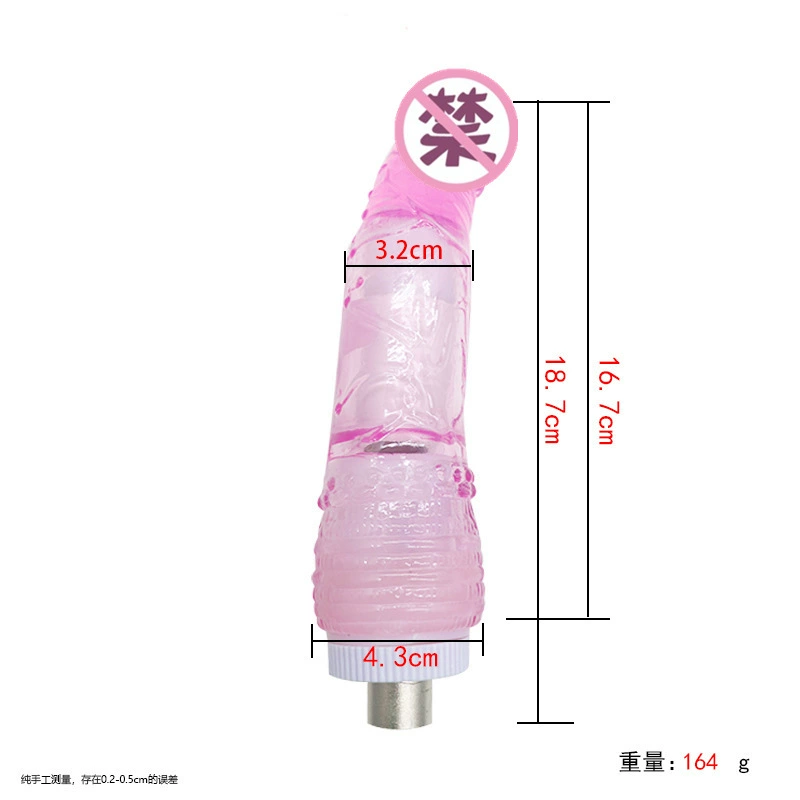 Телescopic cannon accessory — прозрачные кристалльные головки, трехконтактное соединение, 20–35 см
