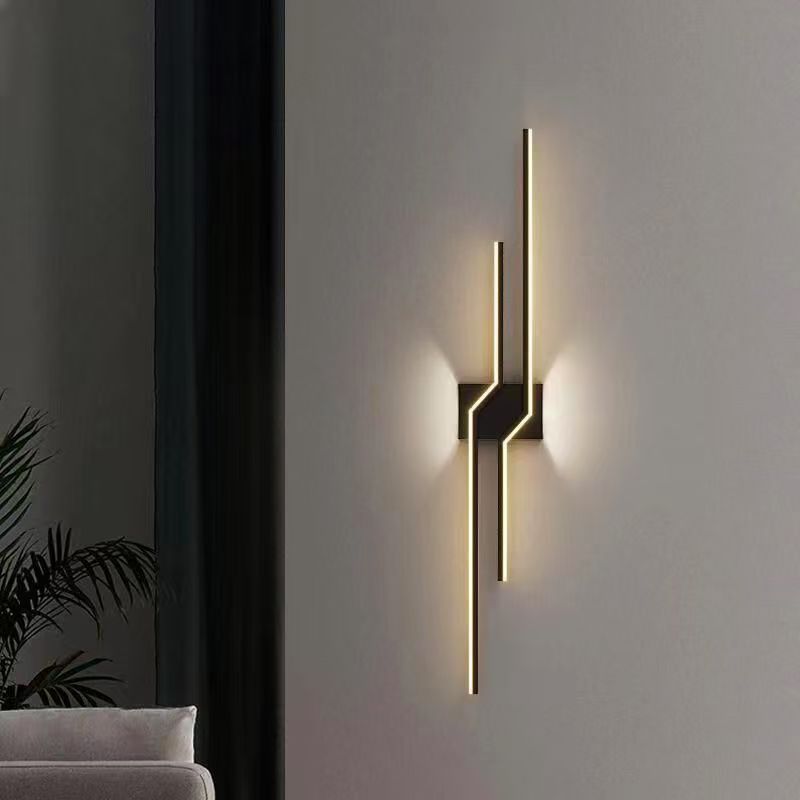 Minima lámpara de cabezal de cama de dormitorio 2024 nuevo LED TV luz de fondo lámpara de pared sofá lámpara de pared de explosión transfronteriza lámpara de pared