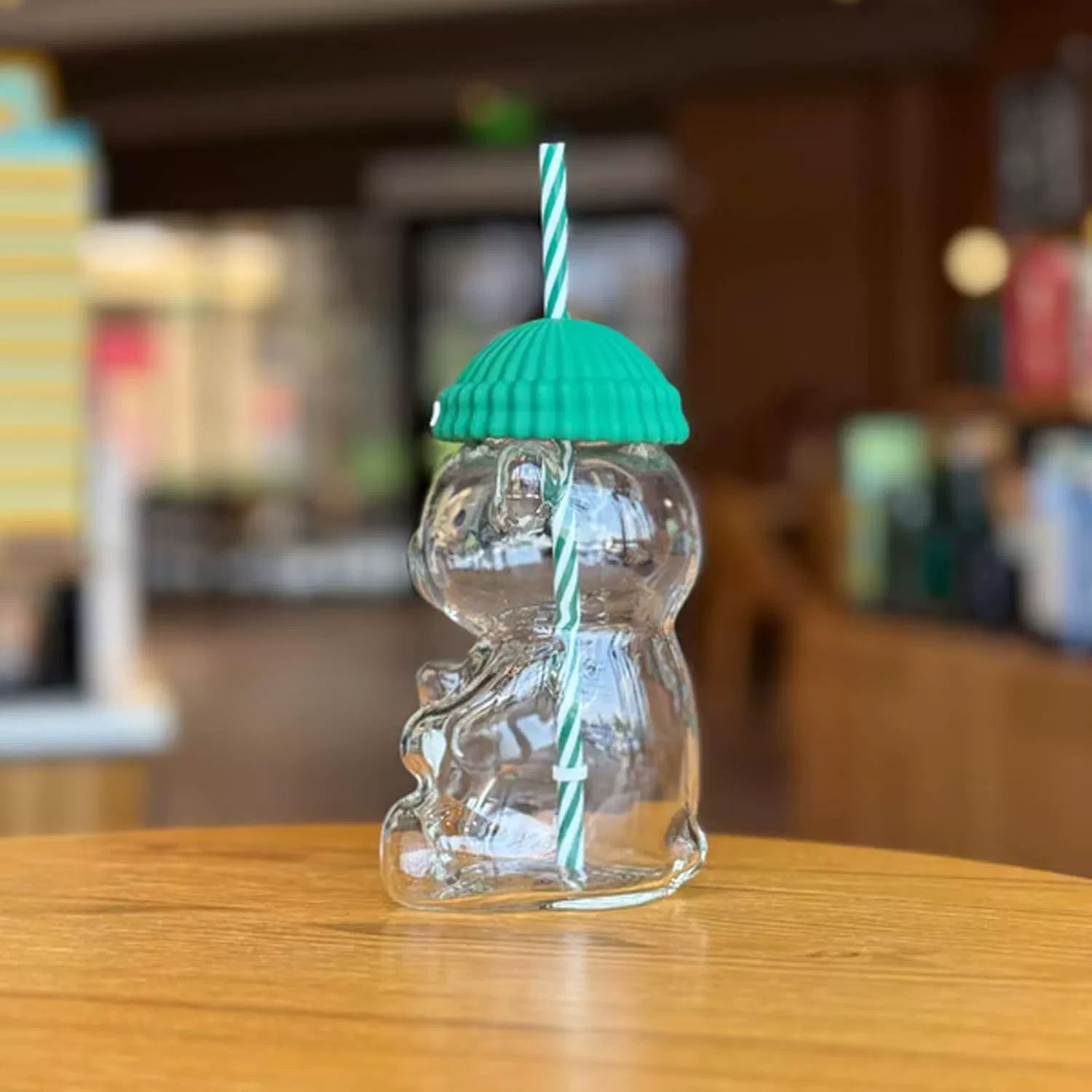 Крестообразно грани Bearista Стакан стеклянная соломинка для напитков Teddy Bear Cup высокий боросиликатное стекло