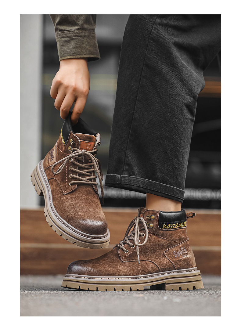 Chukka boots för herr i mocka casual retro outdoor skor_voghion.com