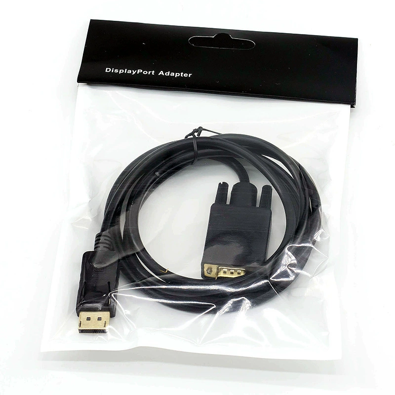 Кабель DP к VGA длиной 1,8 м, соединение DisplayPort к VGA для компьютера, дисплей 1080p HD, проводка ротора