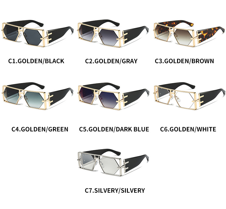 Occhiali da sole alla moda Hip-Hop Ins con montatura a goccia da uomo, stile 2025_voghion.com