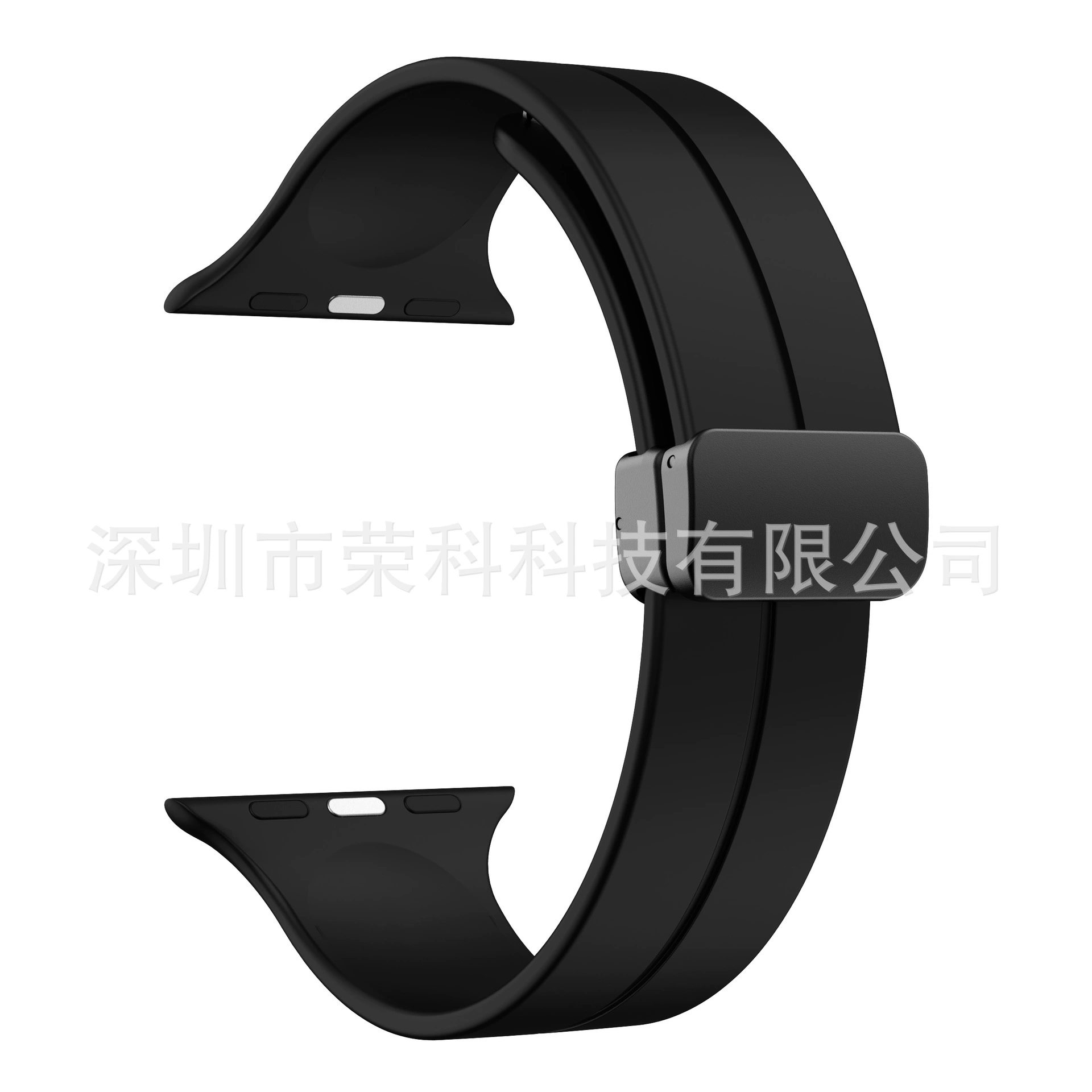 Suitable for Apple Watch Folding Silicon Rape Band IWATCH1-8 Generation Folding Magnetic Stroke Stroke Stroke Silicone Silicone