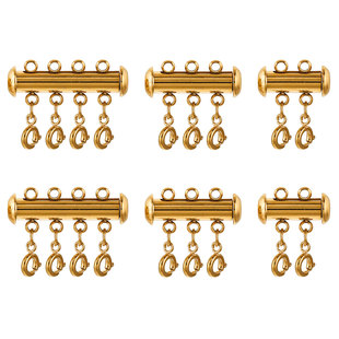 Cross-border Stainless Steel Magnetic Spring Buckle Lobster Buckle Connector Strand Layered Buckle Tube Necklace Bracelet DIY Jewelry