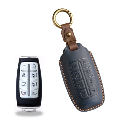 Shell Bag, Car key bag - 8-key-blue