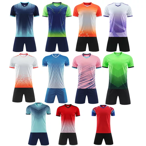China Jersey Custom Sports Suit Men's and Women's Football Uniforms Student Training Team Uniforms Quick-Drying Breathable Mesh