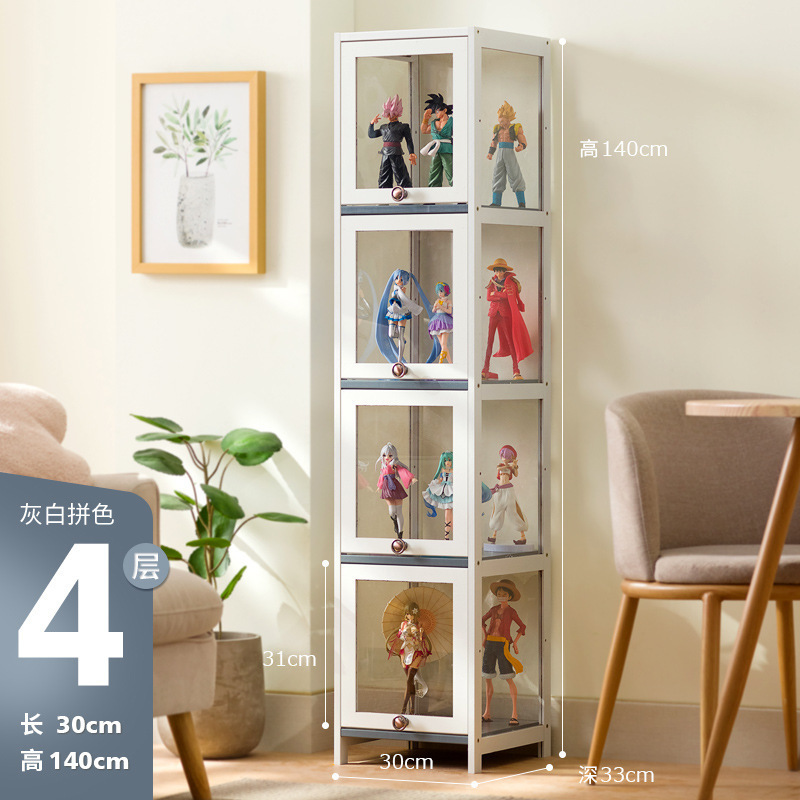 手作りディスプレイキャビネット模造ガラス透明防塵ディスプレイキャビネットレゴおもちゃアクリルディスプレイキャビネットスモークキャビネット化粧品|undefined