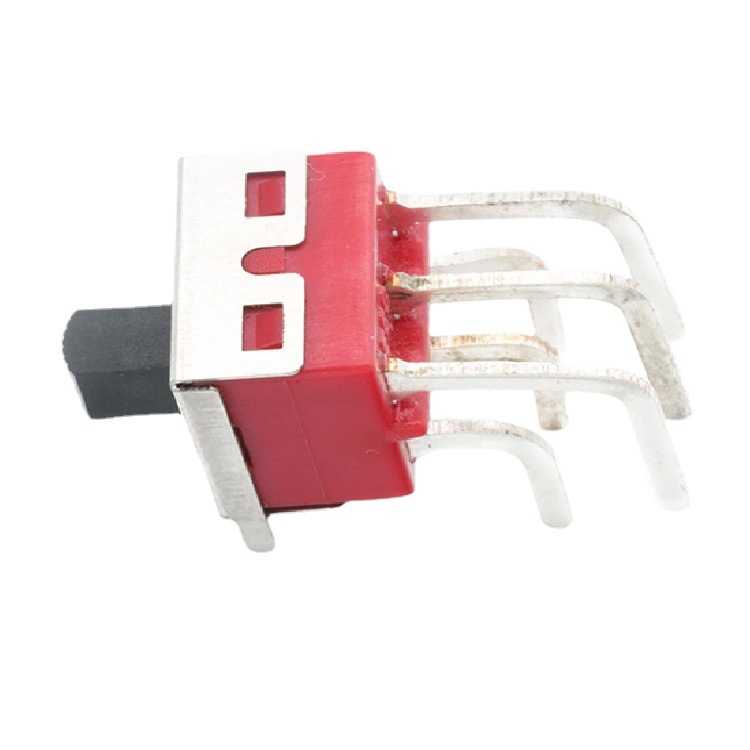 大电流两档滑动开关弯脚 2档拨动开关行程2.2mm 二位滑动开关